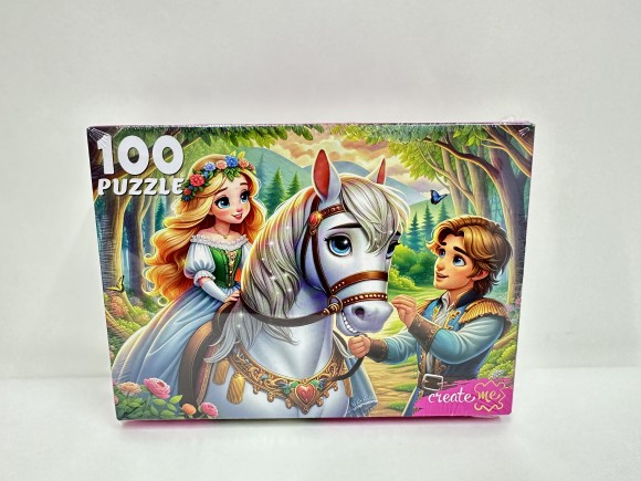 ПАЗЛЫ 100 элементов. ПРИНЧЕССА НА ЛОШАДИ (арт. УК100-0238)