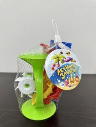 Песочный набор "У моря 6" в сетке (8х8х13) (арт. И-8395) Песочный набор "У моря 6" в сетке (8х8х13) (арт. И-8395)