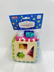 Логический куб подарочный, в пакете, 12*12*12 см Логический куб подарочный, в пакете, 12*12*12 см